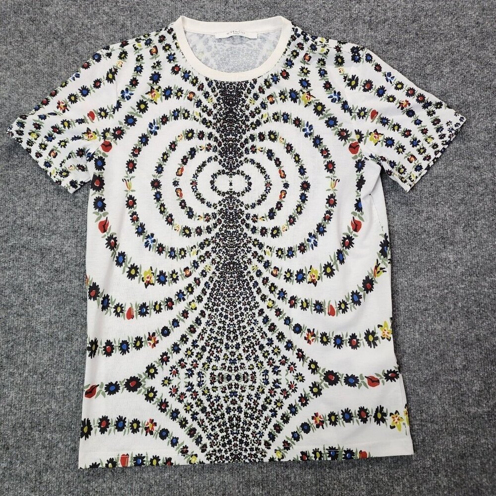 Givenchy Kaleidoscope Mirrored Daisy Tshirt Runway Oversized Cuban Fit‎ Large